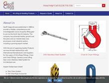 Tablet Screenshot of geoffclegg.com